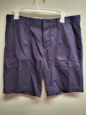 Tommy Hilfiger Men's Navy Cargo Shorts Size 33 9" Inseam 100% Cotton